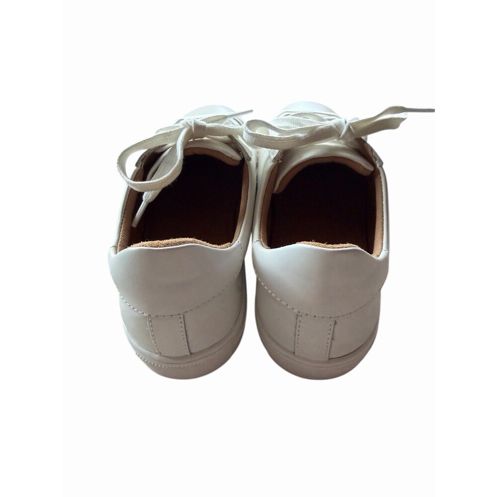 NEW Quince Women's 7.5 100% Leather White Everyday Sneakers Shoes - Picture 5 of 12